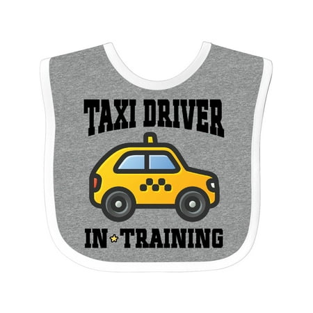 Inktastic Taxi Driver in Training Gift Baby Boy or Baby Girl Bib