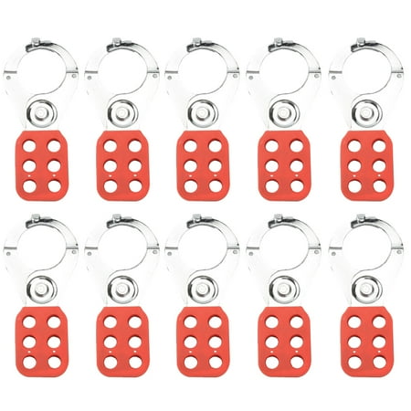 10 Pieces Safety Hasp Lock Hardware Escape Room Props 6-hole Hook with Fine Texture Rarelock MA064 E Multifunction