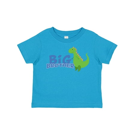 Inktastic Big Brother Green Dinosaur Gift Toddler Boy Girl T-Shirt