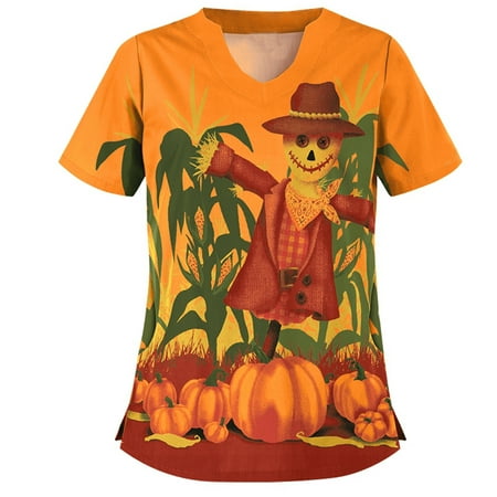 Tarmeek Women s Christmas Print Stretch Scrub Top Holiday Tops V-Neck Short Sleeve Fashion Comfy Scrub Shirts Tunic Tops Workwear T-Shirts
Tarmeek Women s Christmas Print Stretch Scrub Top Holiday Tops V-Neck Short Sleeve Fashion Comfy Scrub Shirts Tunic Tops Workwear T-Shirts