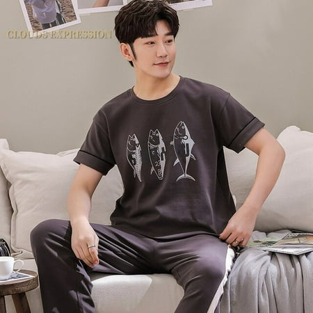 QWZNDZGR Summer Knitted Cotton Cartoon Mens Pyjamas Pajamas Casual Short Tops +Long Pants Sets Men s Sleepwear Night Pijamas 3XL Homewea
QWZNDZGR Summer Knitted Cotton Cartoon Mens Pyjamas Pajamas Casual Short Tops +Long Pants Sets Men s Sleepwear Night Pijamas 3XL Homewea