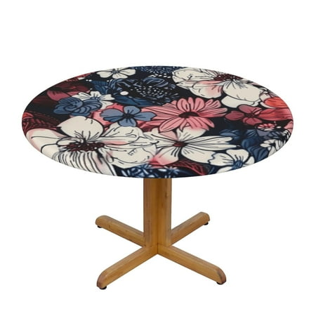 Floral painting in watercolor Round Picnic Tablecloth Waterproof Elastic Fitted Table Covers Wipeable Backed Vinyl Tablecloths for Camping Outdoor
Floral painting in watercolor Round Picnic Tablecloth Waterproof Elastic Fitted Table Covers Wipeable Backed Vinyl Tablecloths for Camping Outdoor