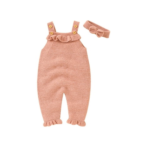 Bagilaanoe Toddler Baby Girl Knit Jumpsuit Sleeveless Romper Strap Overalls + Headband 3M 6M 9M 12M 18M 24M 3T Long Pants Fall Casual Outfits
Bagilaanoe Toddler Baby Girl Knit Jumpsuit Sleeveless Romper Strap Overalls + Headband 3M 6M 9M 12M 18M 24M 3T Long Pants Fall Casual Outfits