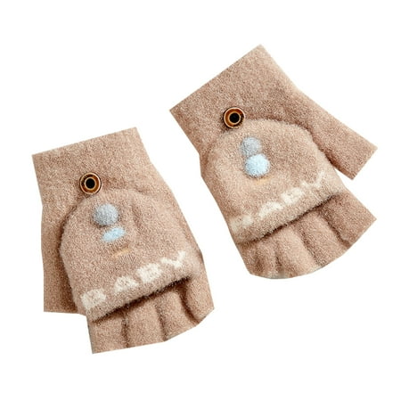 Toddler Girls Boys Gloves Clamshell Half Finger Cute Winter Thickened Warm Baby Cartoon Gloves for Kids
Toddler Girls Boys Gloves Clamshell Half Finger Cute Winter Thickened Warm Baby Cartoon Gloves for Kids