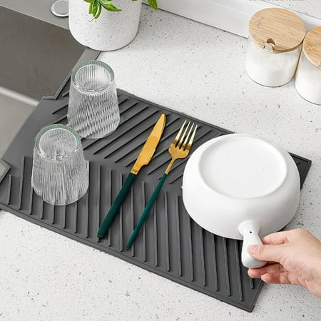 Tepsmf Draining Board Mat Folding Draining Mat Large Draining Pad Drainer Mat Pot Mat Dishwasher Safe Trivet Mat Rustic Home Decor
Tepsmf Draining Board Mat Folding Draining Mat Large Draining Pad Drainer Mat Pot Mat Dishwasher Safe Trivet Mat Rustic Home Decor
