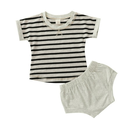 Toddler Boys Outfits Short Sleeve Stripe Print T Shirt Tops Shorts Child Kids 2Pcs Sets Clothes for Boys Size 6-12 Months
Toddler Boys Outfits Short Sleeve Stripe Print T Shirt Tops Shorts Child Kids 2Pcs Sets Clothes for Boys Size 6-12 Months