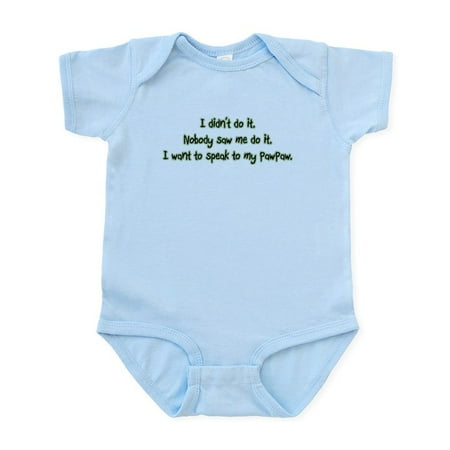 CafePress - Want To Speak To Pawpaw Infant Bodysuit - Baby Light Bodysuit Size Newborn - 24 Months
CafePress - Want To Speak To Pawpaw Infant Bodysuit - Baby Light Bodysuit Size Newborn - 24 Months