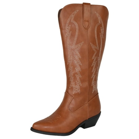 Soda Women Cowgirl Cowboy Western Stitched Boots Pointy Toe Knee High Light Brown Cognac 7.5
Soda Women Cowgirl Cowboy Western Stitched Boots Pointy Toe Knee High Light Brown Cognac 7.5