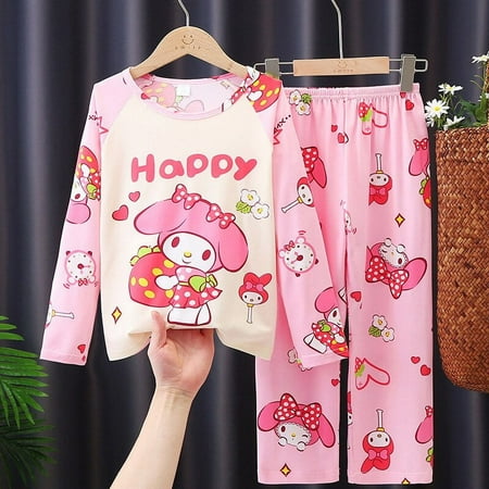 Sanrio Cinnamoroll Children Pajamas Suit Hello Kitty Sleepwear Kuromi Melody Girl Boy Spring Summer Long Sleeved Home Suit Gifts
Sanrio Cinnamoroll Children Pajamas Suit Hello Kitty Sleepwear Kuromi Melody Girl Boy Spring Summer Long Sleeved Home Suit Gifts