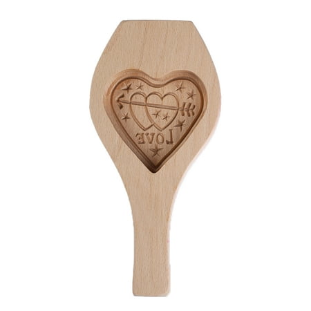 Hloma Convenient Moon Cake Mold Easy to Use Wood Reusable 3D Cookie Stamps Baking Supplies for Mid-Autumn Festival