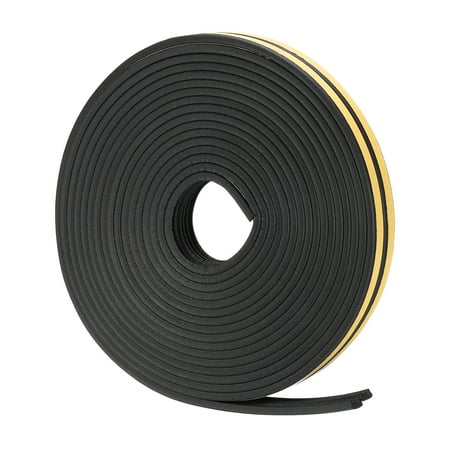 Uxcell Weather Stripping 2 Pack 19.7ft x 3/8 W x 4/25 T Self Adhesive Foam Seal Strip E Shaped Black
Uxcell Weather Stripping 2 Pack 19.7ft x 3/8 W x 4/25 T Self Adhesive Foam Seal Strip E Shaped Black