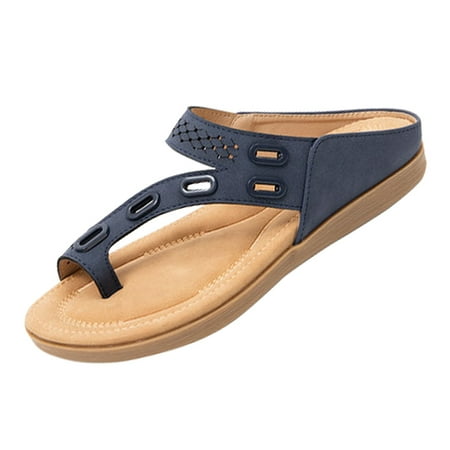 Womens Sandals Flip Flops for Women s with Arch Support Comfortable for Walking Flat Sandal Bohemian Hollow Massage Function Causal Slide Sandal
Womens Sandals Flip Flops for Women s with Arch Support Comfortable for Walking Flat Sandal Bohemian Hollow Massage Function Causal Slide Sandal