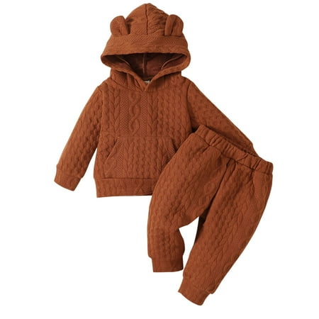 Baby Boys Girls Patchwork Long Sleeve Hooded Sweatshirt Blouse Tops Solid Pants Trousers Outfit Set 2PCS Clothes For 3-6 Months
Baby Boys Girls Patchwork Long Sleeve Hooded Sweatshirt Blouse Tops Solid Pants Trousers Outfit Set 2PCS Clothes For 3-6 Months