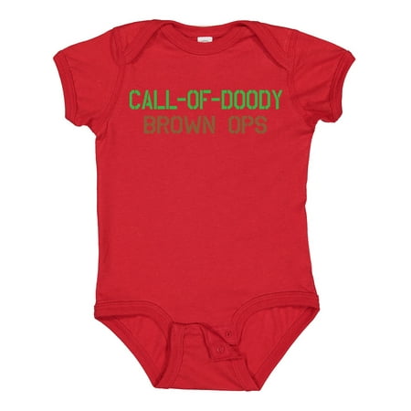 Inktastic Call of Doody: Brown Ops Gift Baby Boy or Baby Girl Bodysuit