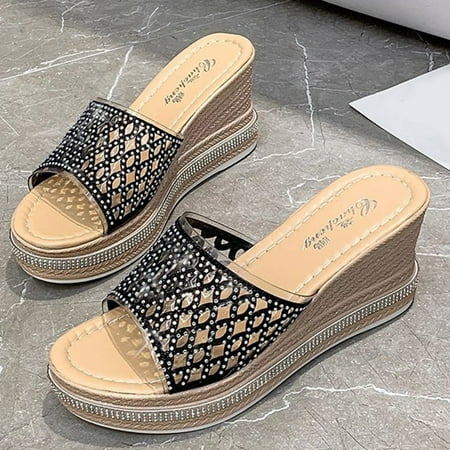 Aayomet Wide Width Sandals for Women Thick Sandals Wedges Outdoor Soled Casual Womens Leisure Breathable Shoes Fashion Women s Black 8
Aayomet Wide Width Sandals for Women Thick Sandals Wedges Outdoor Soled Casual Womens Leisure Breathable Shoes Fashion Women s Black 8
