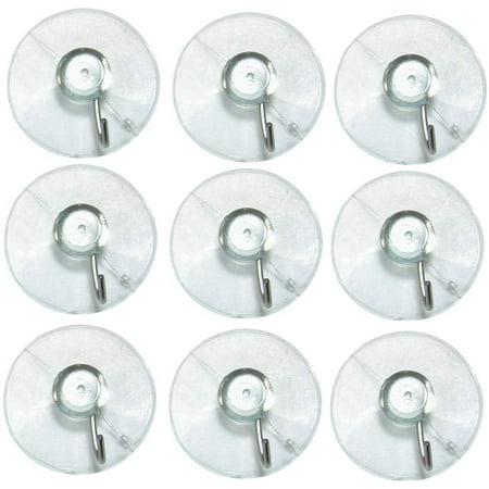 Large 10 Piece Value Pack Clear Plastic Suction Cup with Removable Hook 1 5/8 41.28mm
Large 10 Piece Value Pack Clear Plastic Suction Cup with Removable Hook 1 5/8 41.28mm
