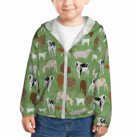 Gaeub Cows And Calves Print Athletic Sun Protection Hoodie for Kids Long Sleeve Outdoor UV Shirt Running Fishing Top for Boys Girls-2 Years
Gaeub Cows And Calves Print Athletic Sun Protection Hoodie for Kids Long Sleeve Outdoor UV Shirt Running Fishing Top for Boys Girls-2 Years