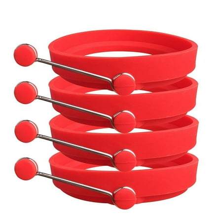Set of 4 Silicone Fried Egg Pancake Ring Round Frying Egg Mould Fried Eggs Maker Red
Set of 4 Silicone Fried Egg Pancake Ring Round Frying Egg Mould Fried Eggs Maker Red