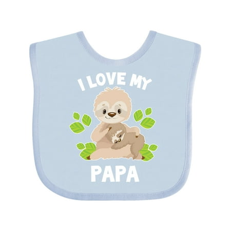 Inktastic Cute Sloth I Love My Papa with Green Leaves Gift Baby Boy or Baby Girl Bib
Inktastic Cute Sloth I Love My Papa with Green Leaves Gift Baby Boy or Baby Girl Bib