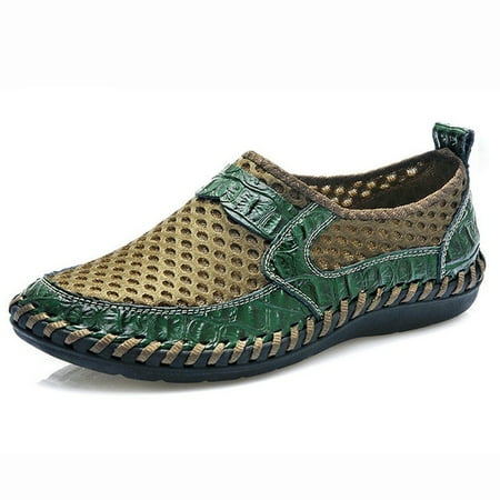 Summer Men s Shoes Loafers Breathable Casual Style Mesh Loafers Genuine Leather Brand Shoes Moccasins Man Soft Luxury Sneakers
Summer Men s Shoes Loafers Breathable Casual Style Mesh Loafers Genuine Leather Brand Shoes Moccasins Man Soft Luxury Sneakers