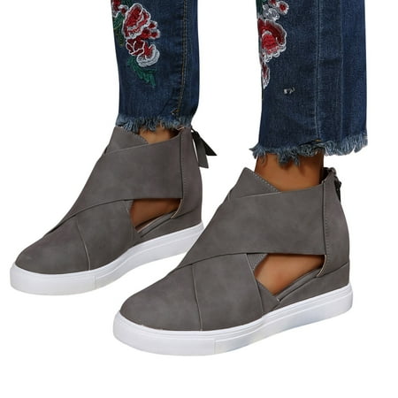GNEIKDEING Leisure Women s Summer Hollow Out Non Slip Wedges Round Toe Breathable Zipper Lazy Shoes Sandals Gift on Clearance
GNEIKDEING Leisure Women s Summer Hollow Out Non Slip Wedges Round Toe Breathable Zipper Lazy Shoes Sandals Gift on Clearance