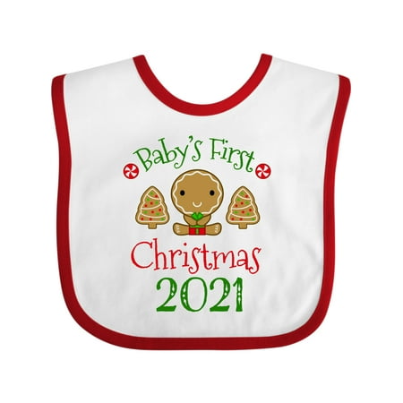 Inktastic 2021 First Christmas Gingerbread Baby Outfit Gift Baby Boy or Baby Girl Bib
Inktastic 2021 First Christmas Gingerbread Baby Outfit Gift Baby Boy or Baby Girl Bib