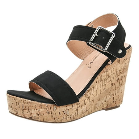Sandals Women s Platform Sandals Casual Shoes Ankle Buckle Strap Open Toe Summer Sandals
Sandals Women s Platform Sandals Casual Shoes Ankle Buckle Strap Open Toe Summer Sandals