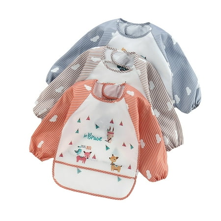 Cartoon Baby Bibs Waterproof Resistant Long Sleeve Feeding Bibs Round Neck Elastic Cuffs Animal Print Baby Bibs Burp Clothes
Cartoon Baby Bibs Waterproof Resistant Long Sleeve Feeding Bibs Round Neck Elastic Cuffs Animal Print Baby Bibs Burp Clothes
