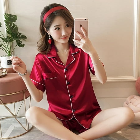2PCS Pajamas Set Satin Pyjamamas Lace Patchwork Bril Wedding Nightwear Rayon Home Wear Nighty&Robe Suit
2PCS Pajamas Set Satin Pyjamamas Lace Patchwork Bril Wedding Nightwear Rayon Home Wear Nighty&Robe Suit