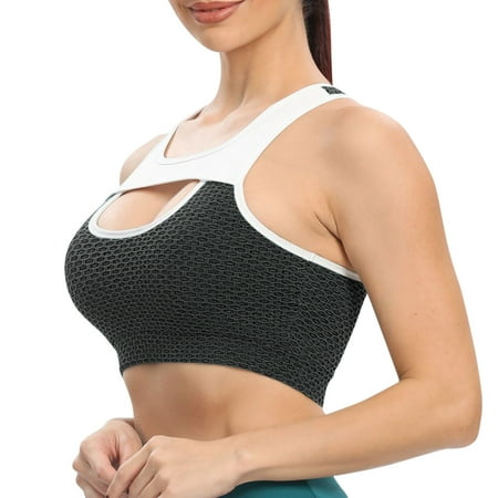 crtigd High Impact Sports Bras for Women Women s Sports Underwear zipper rimless yoga vest underwear