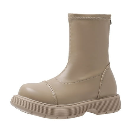 Fsqjgq Boots for Women Booties with Straps Fashion Women s Shoes British Style Leather Back Zipper Solid Casual Boots Womens Hinter Rain Boots Khaki 38
Fsqjgq Boots for Women Booties with Straps Fashion Women s Shoes British Style Leather Back Zipper Solid Casual Boots Womens Hinter Rain Boots Khaki 38