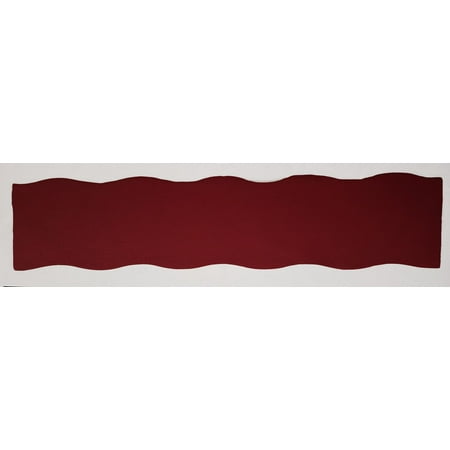 

Canvas Table Runner by Penny s Needful Things (8 Feet Long - SCALLOPED) (Burgundy)