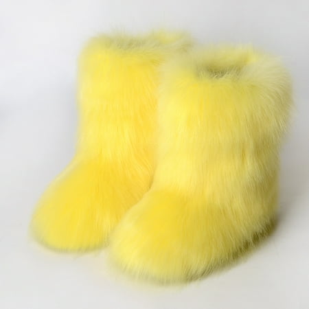 Women s Faux fur Boot Furry Fluffy Short Snow Boot -Calf Boots Warm Comfortable Outdoor Flat Shoes
Women s Faux fur Boot Furry Fluffy Short Snow Boot -Calf Boots Warm Comfortable Outdoor Flat Shoes