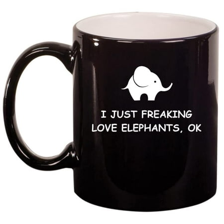 I Just Freaking Love Elephants Funny Ceramic Coffee Mug Tea Cup Gift (11oz Gloss Black)
I Just Freaking Love Elephants Funny Ceramic Coffee Mug Tea Cup Gift (11oz Gloss Black)