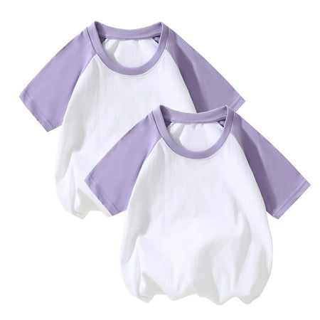 JWZUY Toddler Unisex 2-Pack Raglan Tee Shirts Short Sleeve Soft Basic Tees Summer Color Block Tshirts Purple 5 Year
JWZUY Toddler Unisex 2-Pack Raglan Tee Shirts Short Sleeve Soft Basic Tees Summer Color Block Tshirts Purple 5 Year