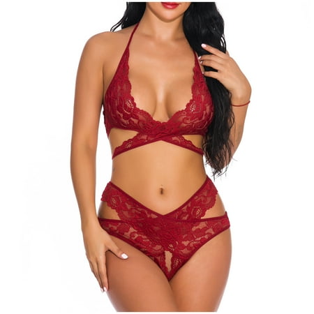 SBYOJLPB Lingerie Sets Plus Size Ladies Fashion Sexy Lingerie Fishnets Lace Flowers Hollow Sexy Halter Neck Mesh Open Crotch Panties Suit Rollbacks
SBYOJLPB Lingerie Sets Plus Size Ladies Fashion Sexy Lingerie Fishnets Lace Flowers Hollow Sexy Halter Neck Mesh Open Crotch Panties Suit Rollbacks