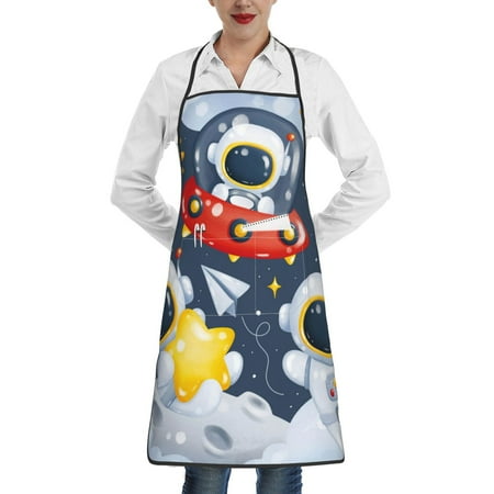 Easygdp Astronaut And Space Apron Waterdrop Resistant with 2 Pockets Oil Resistant Cooking Kitchen Chef Apron for Women Men
Easygdp Astronaut And Space Apron Waterdrop Resistant with 2 Pockets Oil Resistant Cooking Kitchen Chef Apron for Women Men