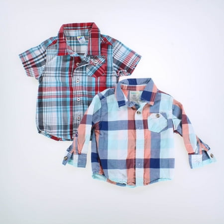 Pre-owned Wonderkids | Healthtex Boys Red | Blue Plaid Button Down Long Sleeve size: 12 Months
Pre-owned Wonderkids | Healthtex Boys Red | Blue Plaid Button Down Long Sleeve size: 12 Months