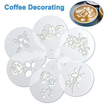 Alexsix 6pcs Coffee Decorating Stencils Fancy Printing Model Coffee Foam Spray Template
Alexsix 6pcs Coffee Decorating Stencils Fancy Printing Model Coffee Foam Spray Template