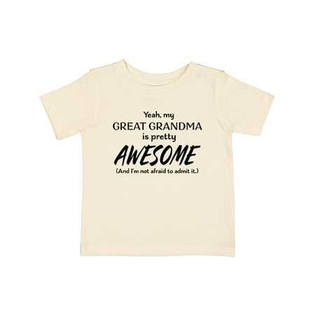 Inktastic Yeah My Great Grandma is Pretty Awesome Gift Baby Boy or Baby Girl T-Shirt
Inktastic Yeah My Great Grandma is Pretty Awesome Gift Baby Boy or Baby Girl T-Shirt
