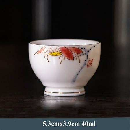 Dehua Suet Jade Kung Fu Tea Set Ceramic Tea Cup Hand-painted Single Cup Pu er Tea Cup Master Cup Tea Set Household Tea Bowl
Dehua Suet Jade Kung Fu Tea Set Ceramic Tea Cup Hand-painted Single Cup Pu er Tea Cup Master Cup Tea Set Household Tea Bowl
