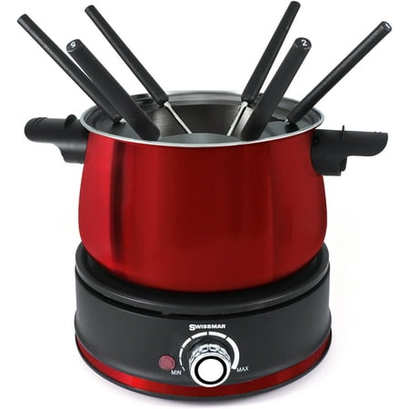 10 Piece Electric Fondue Set (Red)