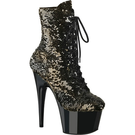 Women s Pleaser Adore 1020SQ Platform Mid Calf Boot