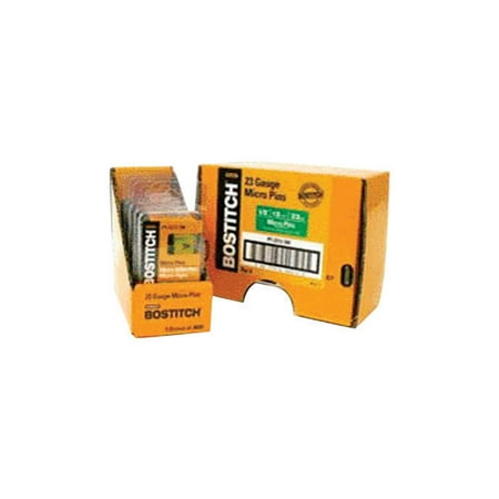 Bostitch 1 in. 23 Ga. Angled Strip Micro Pins Smooth Shank 3 000 pk