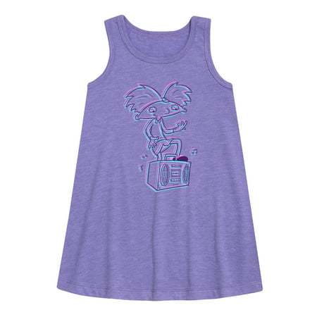 Hey Arnold! - 3D Arnold - Toddler and Youth Girls A-line Dress