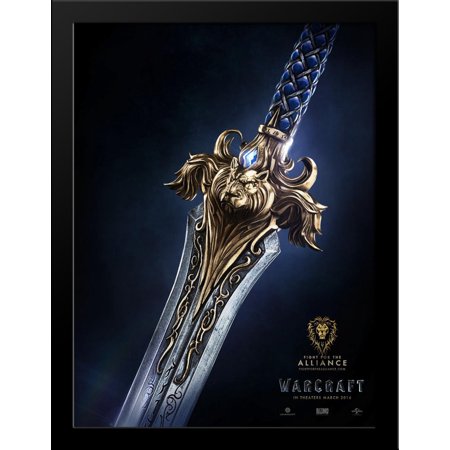 Warcraft 28x34 Large Black Wood Framed Movie Poster Art Print