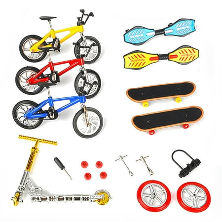 JuLam Skate Park Kit Finger Toys Set with Ramp Parks for Finger Sports