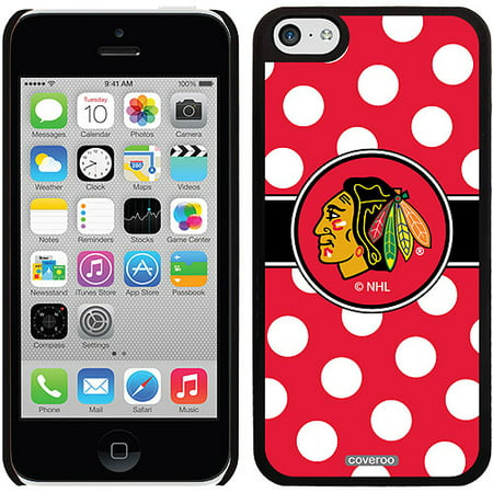 Chicago Blackhawks Polka Dots Design on iPhone 5c Thinshield Snap-On Case by Coveroo