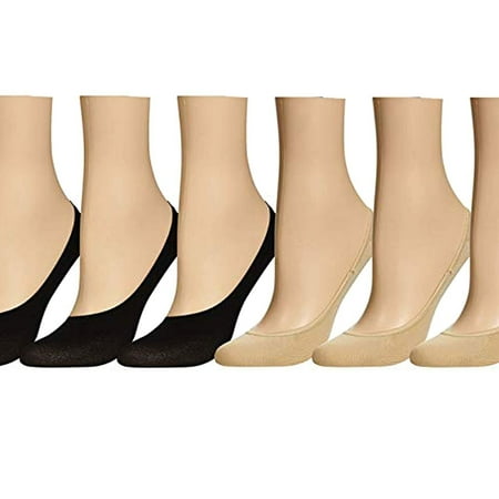 Marilyn Monroe No-Show Comfy with Silicone Tabs Foot Liner 6-pack (Women s)