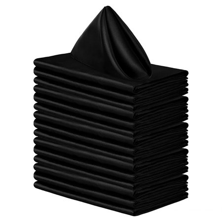 Pengpaig Square Napkin Cloth - Soft and Smooth Fabric Satin Napkin Cloth Multipurpose Hotel Wedding Party 17 x 17 Inch Pink 17 x 17 Inch Black 
Pengpaig Square Napkin Cloth - Soft and Smooth Fabric Satin Napkin Cloth Multipurpose Hotel Wedding Party 17 x 17 Inch Pink 17 x 17 Inch Black